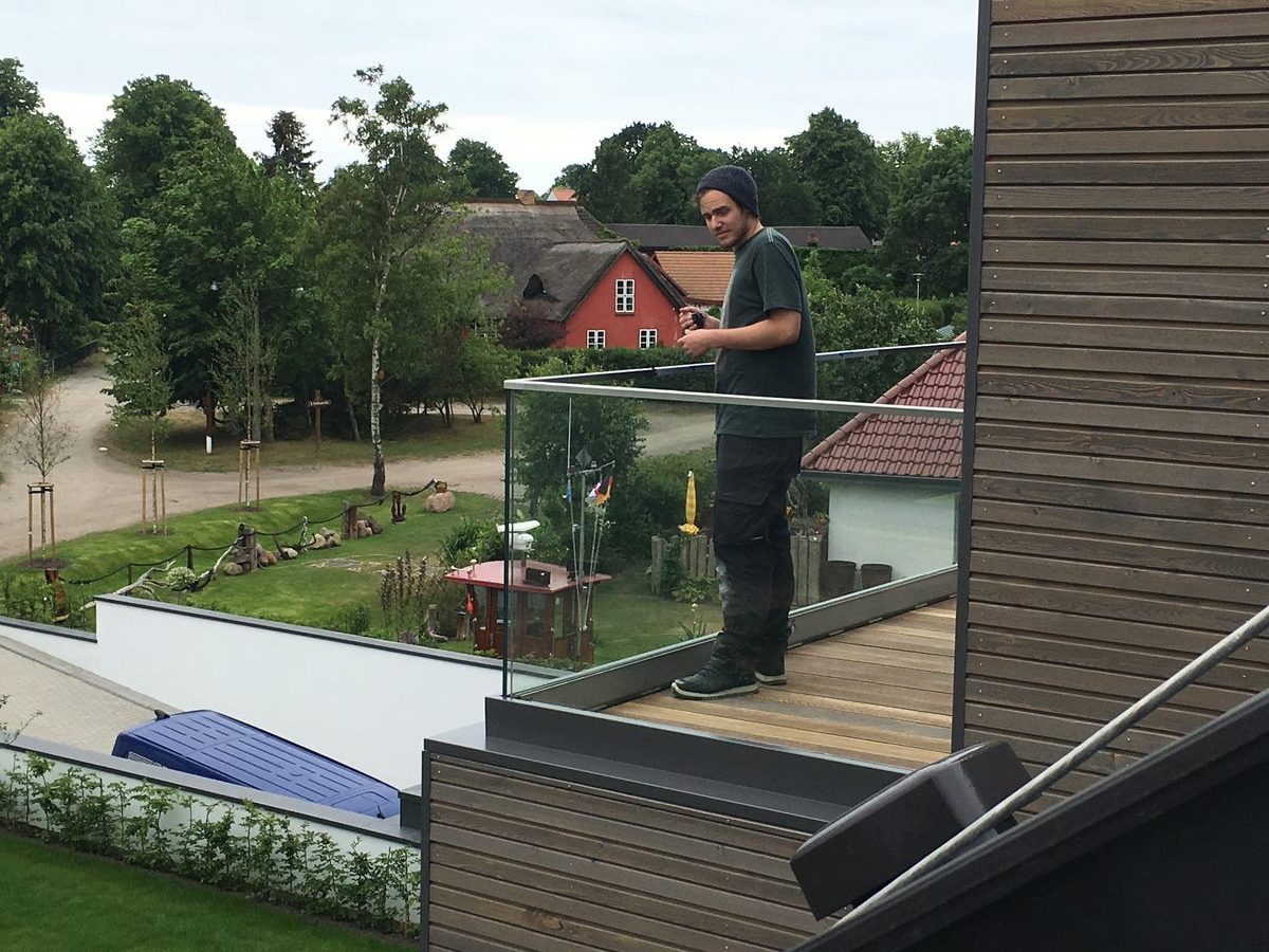 Echtes Glasprojekt
