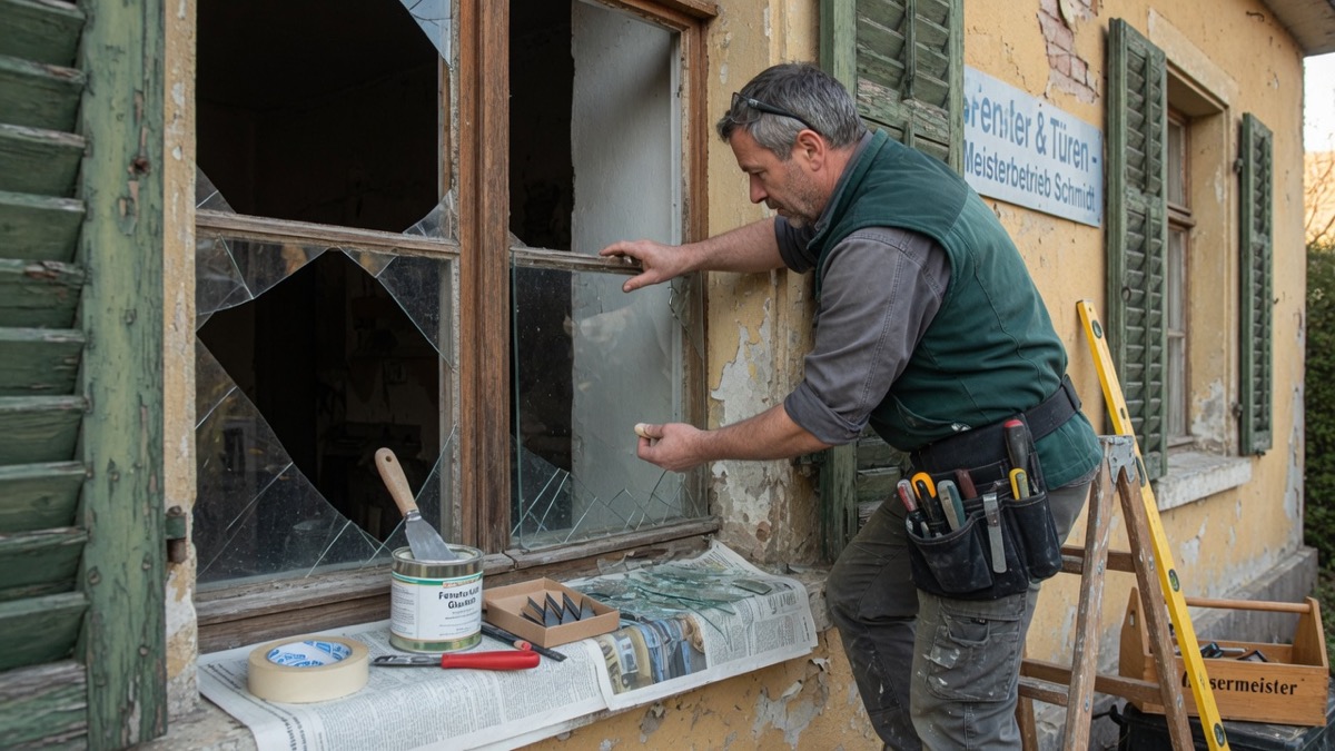 Schnelle Glasreparatur und 24h Notdienst